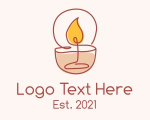 Scented - Relaxing Scented Candle logo design