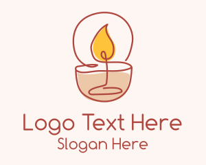 Relaxing Scented Candle Logo