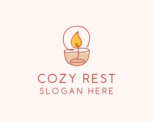 Scented Candle Spa logo design