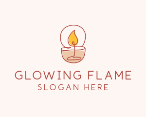 Scented Candle Spa logo design