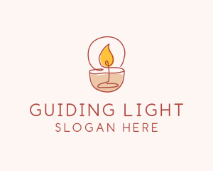 Scented Candle Spa logo design