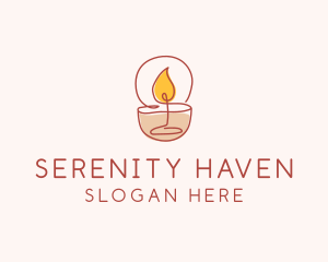 Rest - Scented Candle Spa logo design