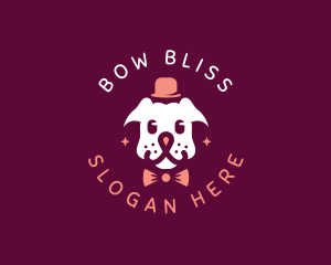 Bow - Pet Grooming Dog logo design