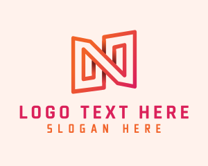 Infinity - Generic Digital Monoline Letter N logo design