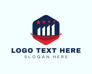 Financing - American Finance Statistics logo design