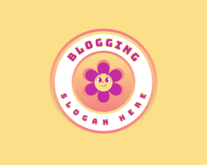 Retro Flower Boutique Logo