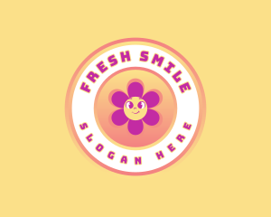 Retro Flower Boutique logo design