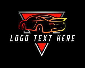 Rental - Sedan Car Parking logo design