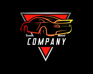 Racer - Sedan Car Parking logo design