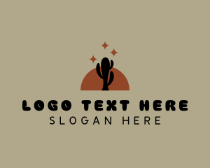 Tavern - Desert Cactus Terrain logo design