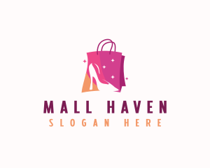 Stiletto Shopping Bag logo design