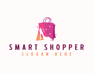 Shopper - Stiletto Shopping Bag logo design