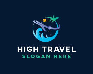 Airplane Vacation Travel Logo
