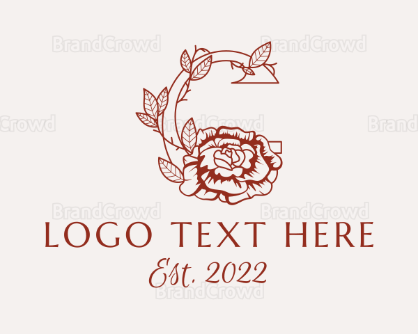 Rose Letter C Logo | BrandCrowd Logo Maker