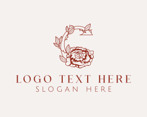 Salon - Rose Letter C logo design