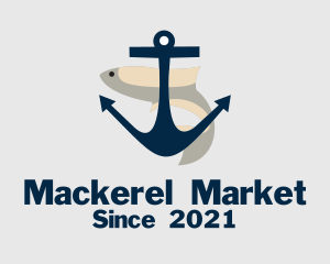 Anchor Fish Nautical  logo design