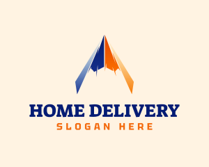 Fast Paper Plane Logistics logo design