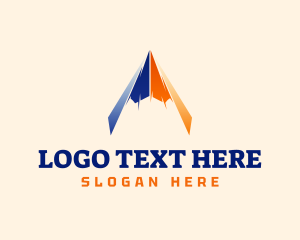 Flight - Fast Paper Plane Logistics logo design