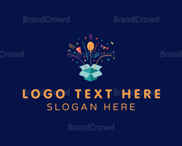 Surprise Party Box Logo | BrandCrowd Logo Maker