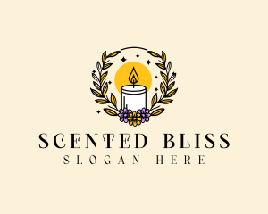 Aromatherapy - Wellness Aromatherapy Candle logo design