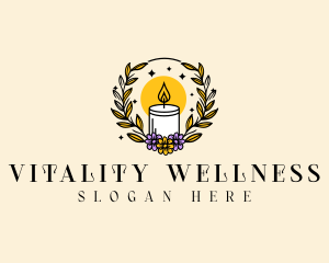 Wellness Aromatherapy Candle logo design