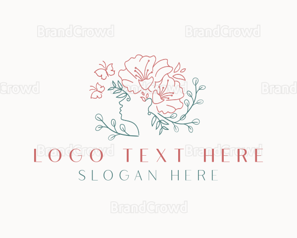 Beauty Floral Woman Logo