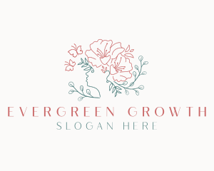 Beauty Floral Woman logo design