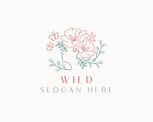 Beauty Floral Woman logo design