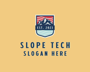 Slope - Mountain Outdoor Tourism logo design