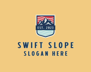 Slope - Mountain Outdoor Tourism logo design
