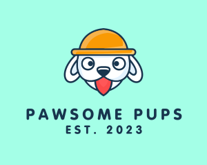 Cute Puppy Dog logo design