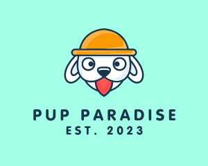 Cute Puppy Dog logo design