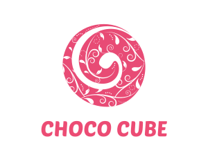 Swirl - Pink Nature Circle logo design