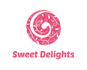 Lollipop - Pink Nature Circle logo design