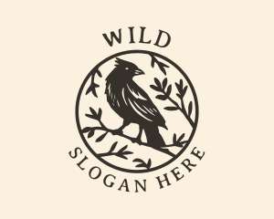 Bird - Nature Crow Bird logo design