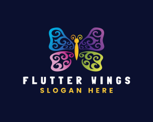  Butterfly Insect Wings logo design