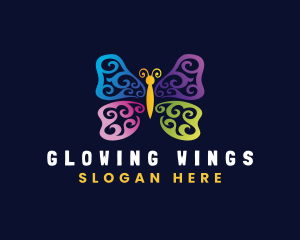  Butterfly Insect Wings logo design