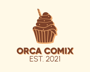 Pantry - Baked Chocolate Cupcake logo design