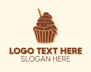 Baked Chocolate Cupcake Logo