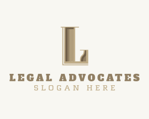 Stylish Antique Brand Letter L logo design