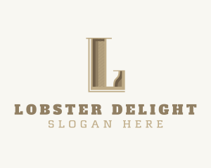 Stylish Antique Brand Letter L logo design