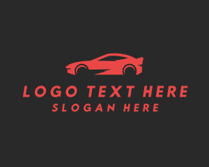 Sedan - Race Car Vehicle logo design
