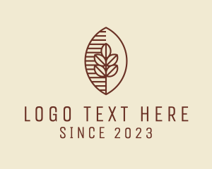 Grow - Organic Coffee Bean Cafe logo design