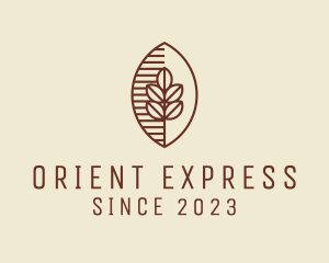 Organic Coffee Bean Cafe logo design