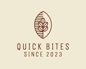 Organic Coffee Bean Cafe logo design