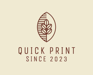 Organic Coffee Bean Cafe logo design