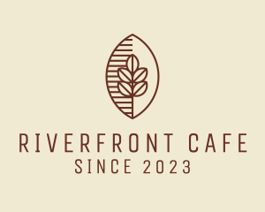 Organic Coffee Bean Cafe logo design