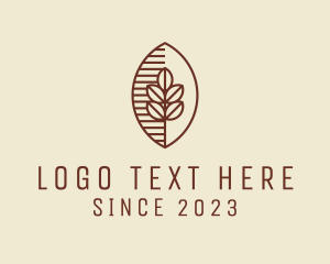 Lineart - Organic Coffee Bean Cafe logo design