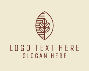 Organic Coffee Bean Cafe Logo