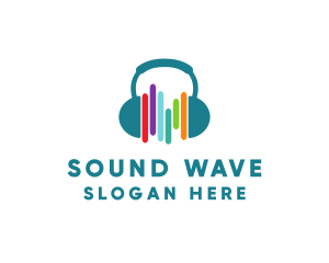 Stereo - Sound Music Studio Headphones logo design